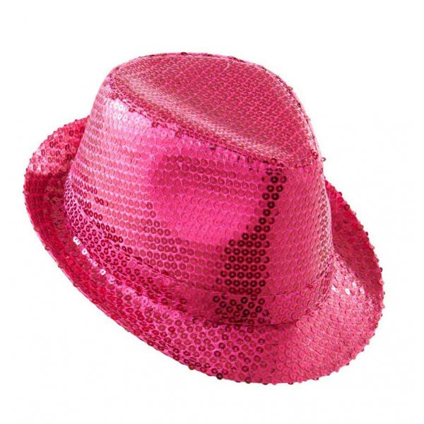 Αποκριάτικο Αξεσουάρ Καπέλο Ροζ με Πούλιες